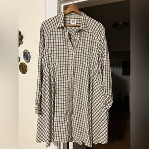 Plaid Button-Up Shirt